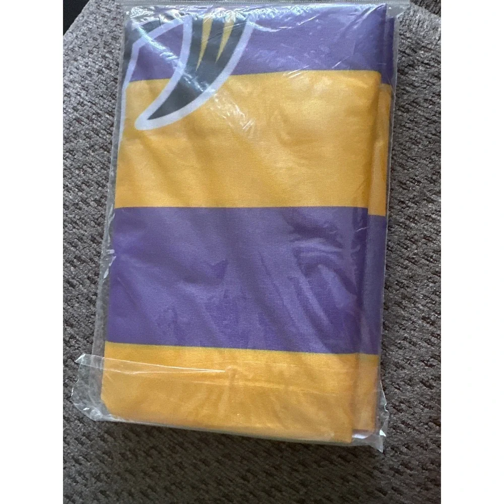 WinCraft NFL Minnesota Vikings Deluxe Flag 3x5 Foot Purple Gold Brass Grommets